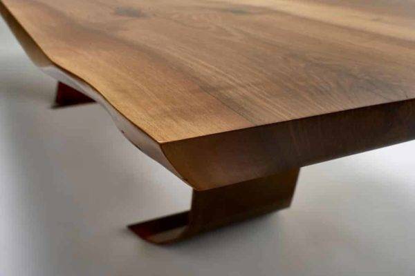 Walnut And Copper Dining Table - Image 2